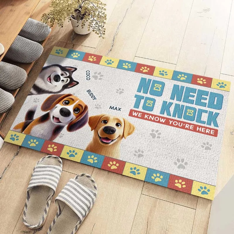 Custom Name Funny Dog Lover Gifts - Personalized Doormat