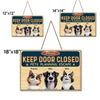 Never Underestimate A Determined Pet - Dog & Cat Personalized Custom Home Decor Wood Sign - House Warming Gift For Pet Owners, Pet Lovers