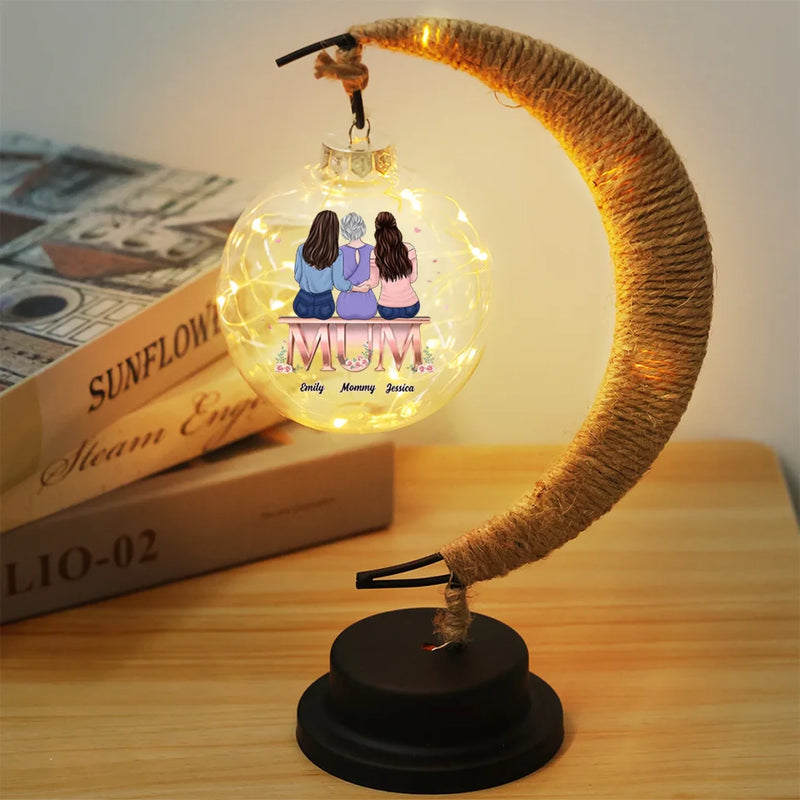 Custom Name Mom Gifts for Mother - Personalized Moon Lamp
