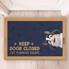 Please Close The Door, The Cat Has Plans - Cat Personalized Custom Home Decor Decorative Mat - House Warming Gift For Pet Owners, Pet Lovers