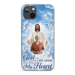 Christian Memorial God Has You in His Arms Sympathy Gift - Phone Case