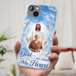 Christian Memorial God Has You in His Arms Sympathy Gift - Phone Case