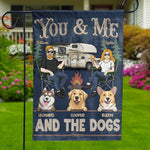 Custom Name Camping Gifts for Dog Lovers - Personalized Flag