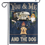 Custom Name Camping Gifts for Dog Lovers - Personalized Flag