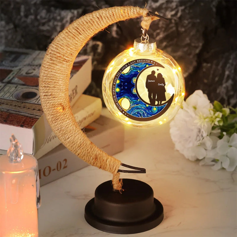 Custom Name Romantic Couple Gifts - Personalized Moon Lamp