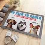 Custom Name Dog Welcome Gifts for Dog Lovers - Personalized Doormat