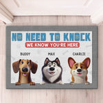 Custom Name Dog Welcome Gifts for Dog Lovers - Personalized Doormat