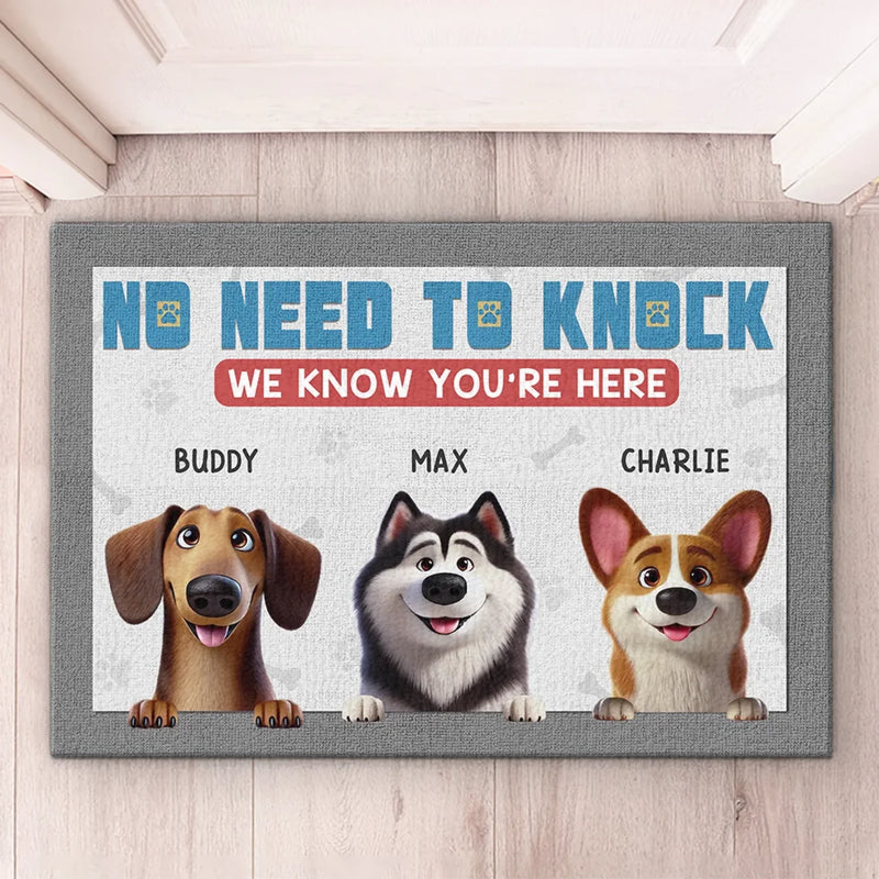 Custom Name Dog Welcome Gifts for Dog Lovers - Personalized Doormat