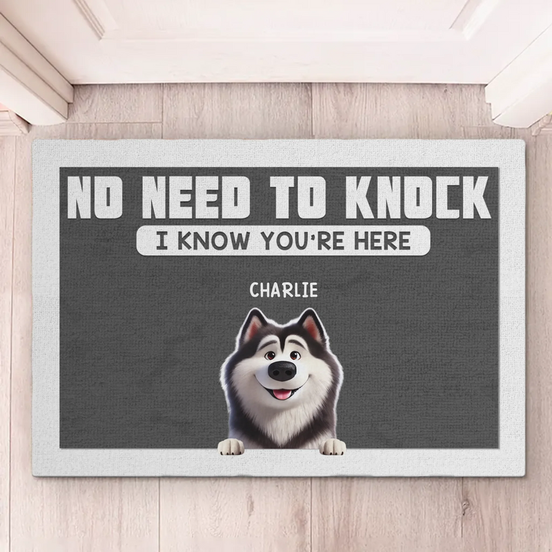 Custom Name Dog Welcome Gifts for Dog Lovers - Personalized Doormat