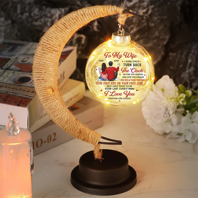 You Are The Love Story I Always Dreamed Of - Couple Personalized Custom Moon Lamp Light - Gift For Husband Wife, Anniversary