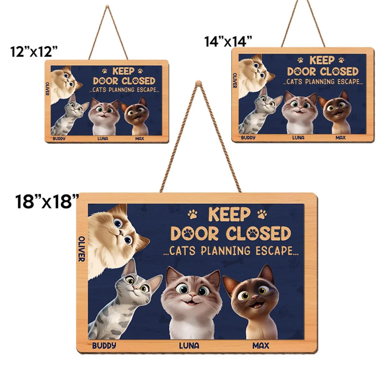 Fluffy Paws, Happy Home - Dog & Cat Personalized Custom Home Decor Wood Sign - House Warming Gift For Pet Owners, Pet Lovers