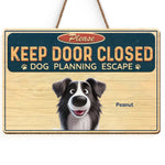 Custom Pet Name Door Warning Gifts for Pet Lovers - Personalized Wood Sign