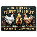 Custom Name Funny Chicken Coop Decor - Personalized Metal Sign