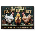 Custom Name Funny Chicken Coop Decor - Personalized Metal Sign