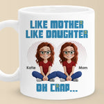 Custom Name Funny Mother Daughter Gifts - Personalized Mugs