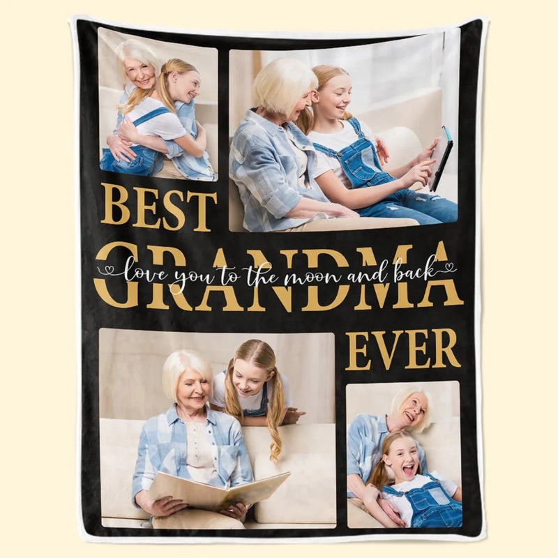 Custom Photo Best Grandma Gifts - Personalized Blanket