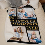 Custom Photo Best Grandma Gifts - Personalized Blanket