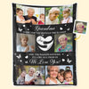 Custom Photo Feel The Warmth Of Grandma - Family Personalized Custom Blanket - Gift For Mom, Grandma