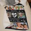 Custom Photo Feel The Warmth Of Grandma - Family Personalized Custom Blanket - Gift For Mom, Grandma