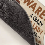 Custom Name Crazy Dog Lady Gifts for Dog Lovers - Personalized Doormat