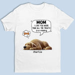 Custom Name Funny Dog Gifts for Mom - Personalized Apparel