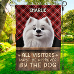 Custom Name Funny Dog Visitor Approval Gifts - Personalized Flag
