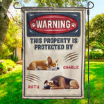 Custom Name Sleeping Dog Warning Gifts for Dog Lovers - Personalized Flag