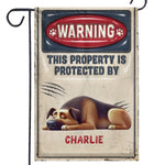 Custom Name Sleeping Dog Warning Gifts for Dog Lovers - Personalized Flag