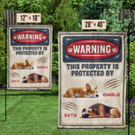Custom Name Sleeping Dog Warning Gifts for Dog Lovers - Personalized Flag