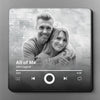 Custom Photo I Know What True Love Is Because Of You - Couple Personalized Custom Music Fridge Magnet That Can Play Songs - Gift For Husband Wife, Anniversary