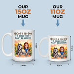 Custom Name Girl and Dog Gifts - Personalized Mugs