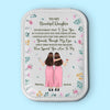 Never Forget That I Love You - Family Personalized Custom Jewelry Box LED Makeup - Gift For Mom, Daughter