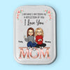 I Am Today As A Reflection Of You - Family Personalized Custom Jewelry Box LED Makeup - Gift For Mom, Daughter