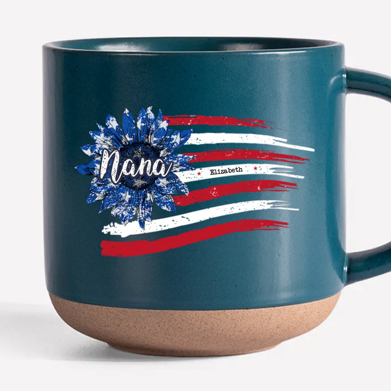 Because Being A Mom And Grandma Deserves A Special Spotlight - Family Personalized Custom Printed Pottery Mug - Gift For Mom, Grandma