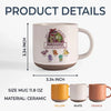 Because Her Love Only Grows Stronger With Time - Family Personalized Custom Printed Pottery Mug - Gift For Mom, Grandma