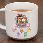 Custom Name Funny Dinosaur Gifts for Grandma - Personalized Pottery Mug