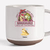 Because Her Love Only Grows Stronger With Time - Family Personalized Custom Printed Pottery Mug - Gift For Mom, Grandma