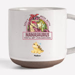 Custom Name Funny Dinosaur Gifts for Grandma - Personalized Pottery Mug