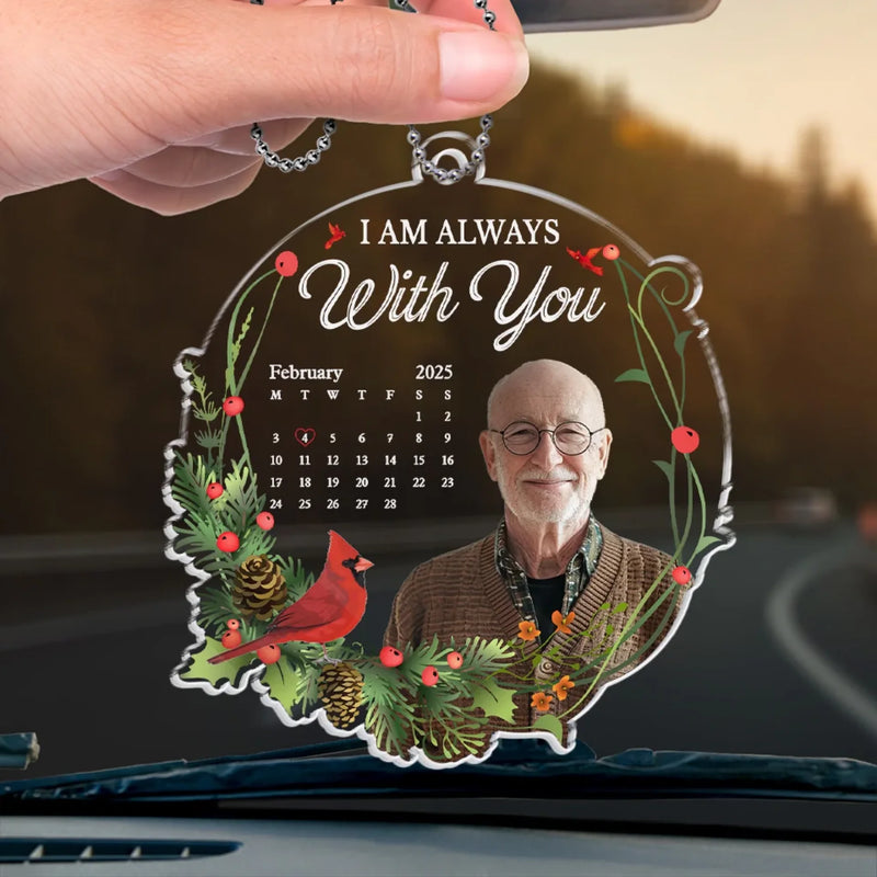 Custom Photo A Heart So Loved Is Never Lost - Memorial Personalized Custom Car Ornament - Acrylic Custom Shaped - Sympathy Gift For Family Members