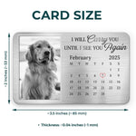 Custom Pet Photo Memorial Gifts for Dog Lovers - Personalized Aluminum Wallet Card