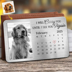 Custom Pet Photo Memorial Gifts for Dog Lovers - Personalized Aluminum Wallet Card