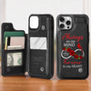 My Heart Carries Your Love - Memorial Personalized Custom Leather Flip Wallet Phone Case - Sympathy Gift For Family Members