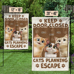 Custom Name Funny Cat Gifts for Cat Lovers - Personalized Flag