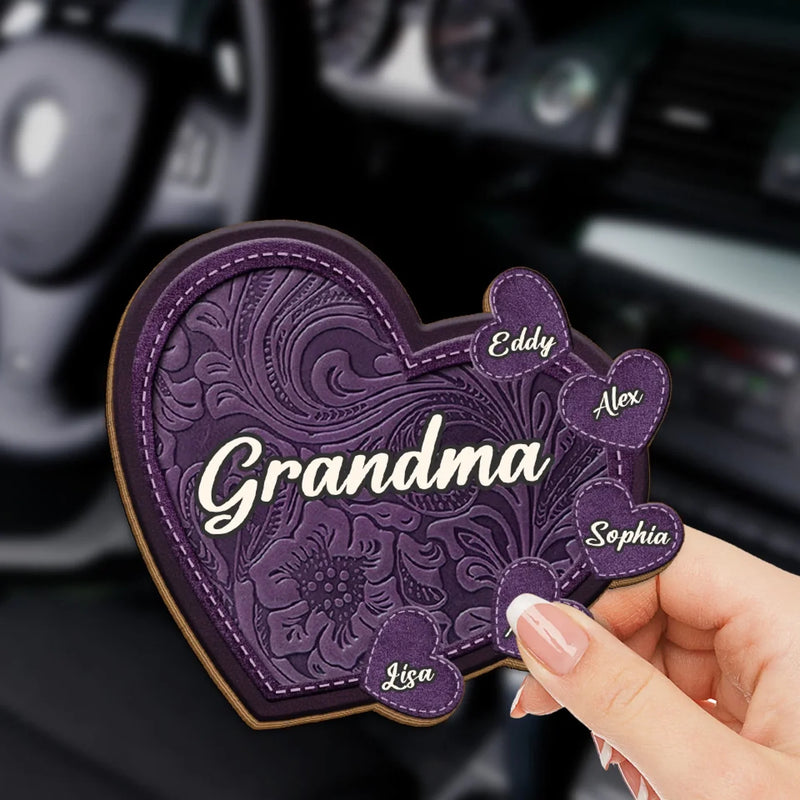 My First Friend, My Forever Hero - Family Personalized Custom Car Visor Clip - Gift For Mom, Grandma