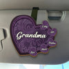 My First Friend, My Forever Hero - Family Personalized Custom Car Visor Clip - Gift For Mom, Grandma