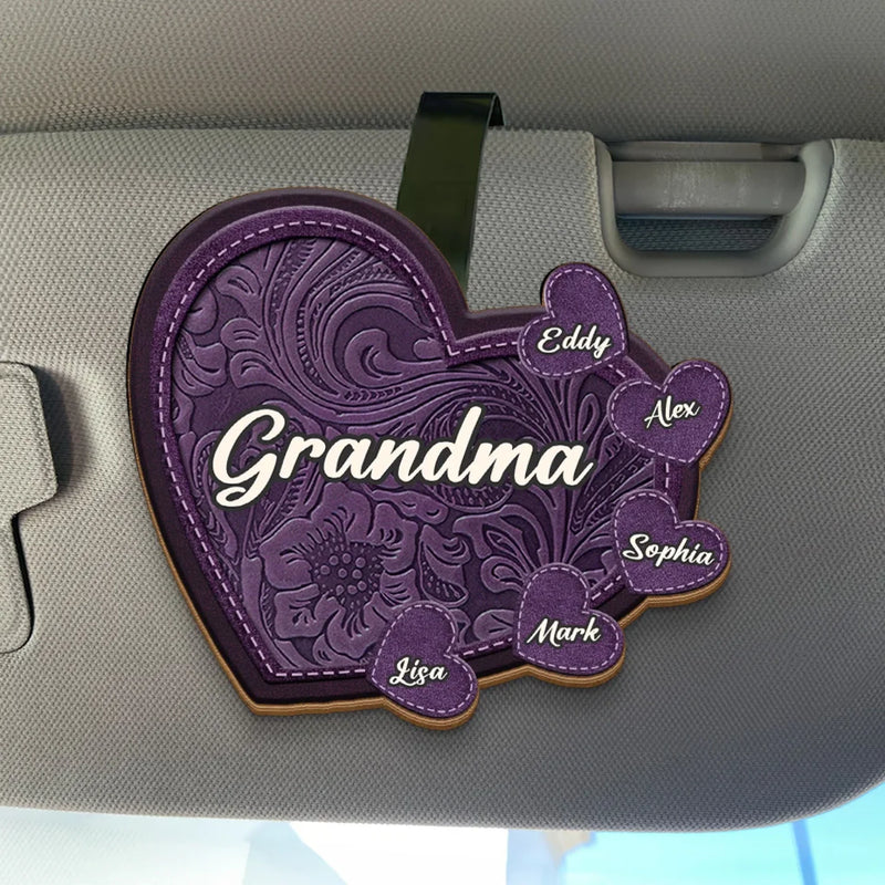 My First Friend, My Forever Hero - Family Personalized Custom Car Visor Clip - Gift For Mom, Grandma