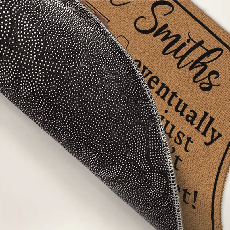 Our Love Is The Adventure That Makes Life Extraordinary - Couple Personalized Custom Home Decor Decorative Mat - House Warming Gift For Husband Wife, Anniversary