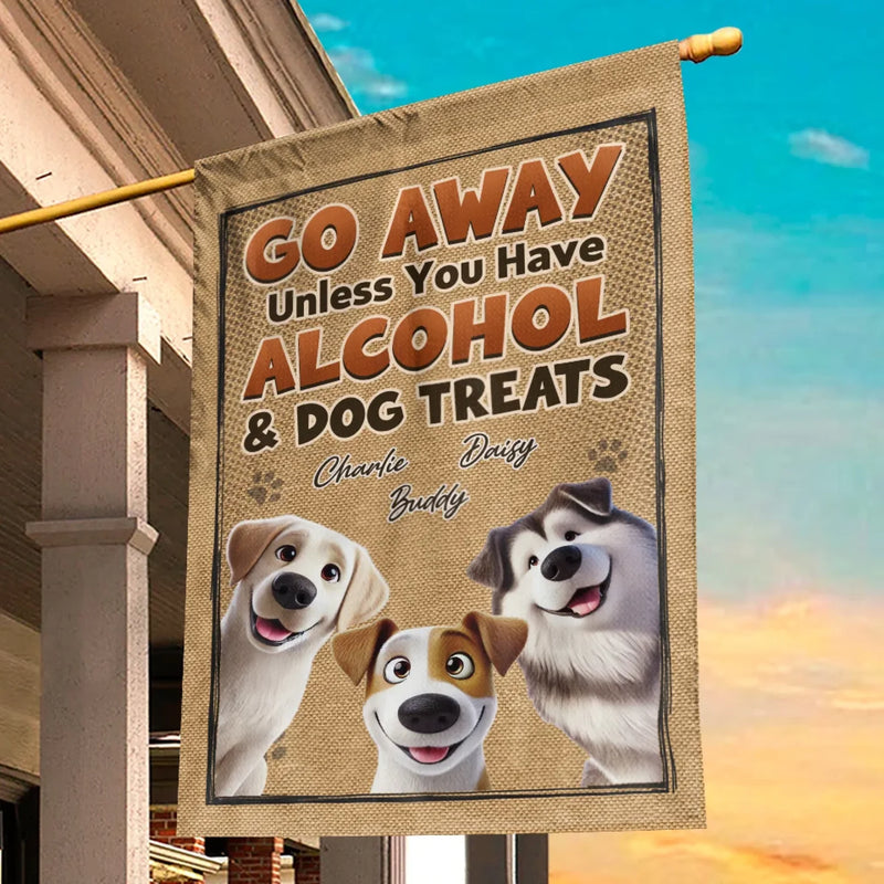 Custom Name Funny Dog Lover Gifts - Personalized Flag