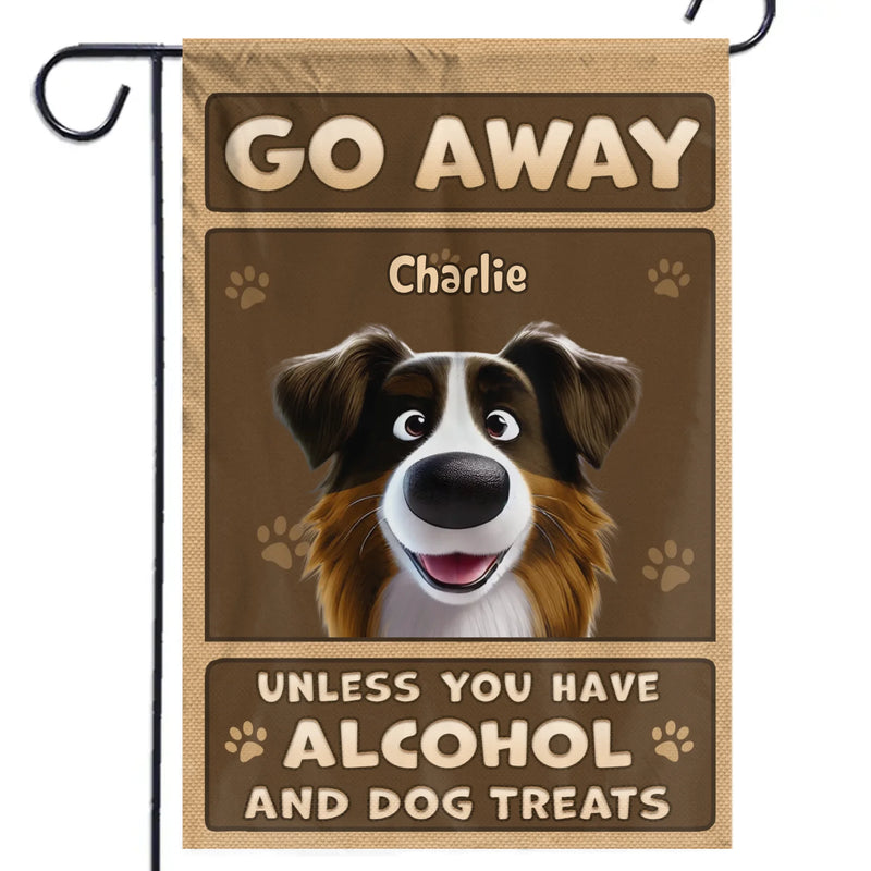 Custom Name Funny Dog Lover Gifts - Personalized Flag