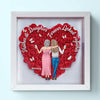 Mother And Daughter Forever Linked Together - Family Personalized Custom Flower Shadow Box - Gift For Mom, Grandma